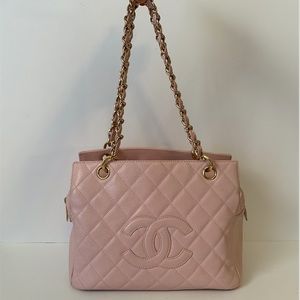 Chanel Soft Pink Quilted PTT Petite Timeless Tote